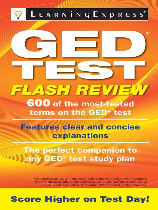 Title details for GED Test Flash Review by LearningExpress, LLC - Available